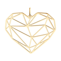 Pandantiv din aur roșu fără pietre