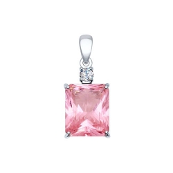 Pandantiv din argint  cu pietre Cubic Zirconia Incolor, Sital sintetic