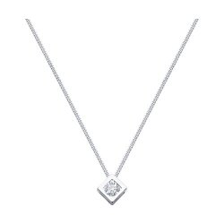 Colier din argint  cu pietre Cubic Zirconia Incolor