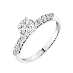 Inel din argint cu Cubic Zirconia Incolor