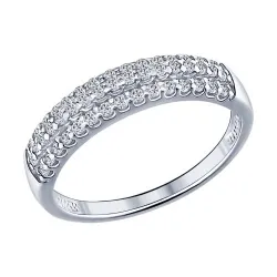 Inel din argint cu Cubic Zirconia Incolor