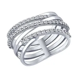 Inel din argint cu Cubic Zirconia Incolor