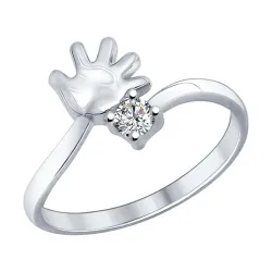 Inel din argint cu Cubic Zirconia Incolor