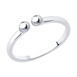 Кольцо из серебра без камней