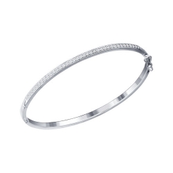 Brățară din argint  cu pietre Cubic Zirconia Incolor