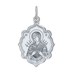 Иконка из серебра без камней