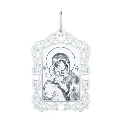 Иконка из серебра без камней
