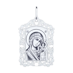 Иконка из серебра без камней