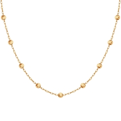 Колье из красного золота без камней