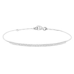 Brățară din aur alb cu pietre Diamant