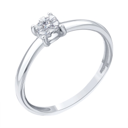 Inel din aur alb cu Diamant