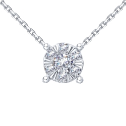 Colier din aur alb cu Diamant