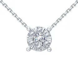 Colier din aur alb cu Diamant