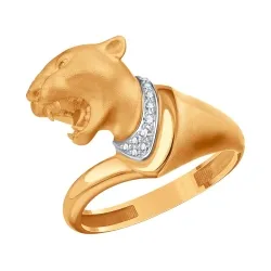 Inel din aur roșu cu Diamant