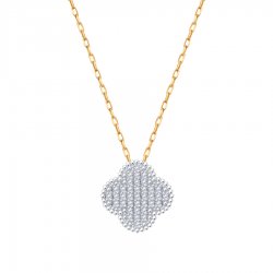 Colier din aur roșu cu pietre Cubic Zirconia Incolor