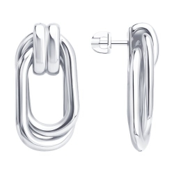 Cercei Pusete din argint  fără pietre