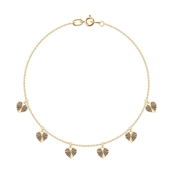 Brățară Love din aur roșu fără pietre