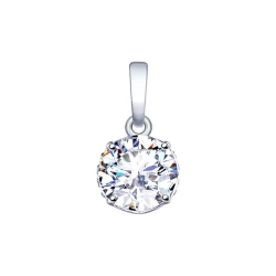 Pandantiv din argint  cu pietre Cubic Zirconia Incolor