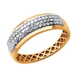 Inel din aur roșu fără pietre