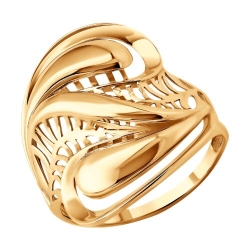 Inel din aur roșu fără pietre