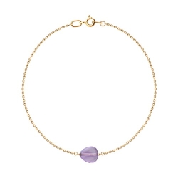 Brățară din aur roșu cu pietre Ametist