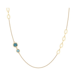 Colier din aur roșu cu pietre Topaz Swiss, Topaz London