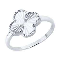 Кольцо из белого золота без камней