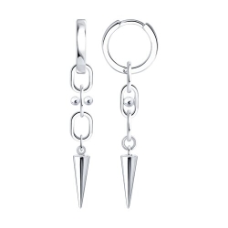 Cercei Creole din argint  fără pietre