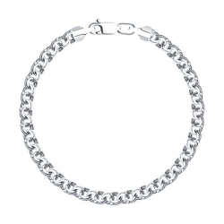 Браслет из серебра без камней