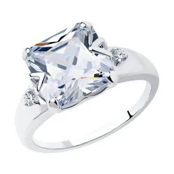 Inel din argint cu Cubic Zirconia Incolor