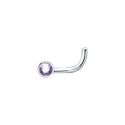 Piercing din argint  cu pietre Cubic Zirconia Liliachiu