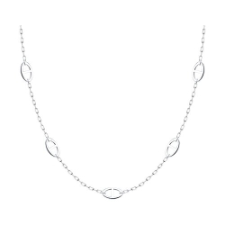 Колье из серебра без камней