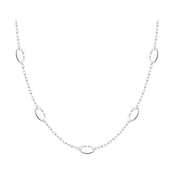 Колье из серебра без камней