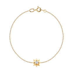 Brățară din aur roșu cu pietre Cubic Zirconia Incolor