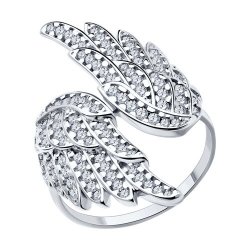 Inel din argint  cu pietre Cubic Zirconia Incolor