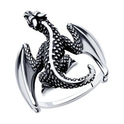 Кольцо из серебра без камней