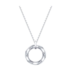 Colier din argint  cu pietre Cubic Zirconia Incolor