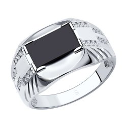 Inel din argint  cu pietre Cubic Zirconia Incolor, Nanospinel
