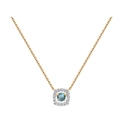 Colier din aur roșu cu pietre Cubic Zirconia Incolor, Topaz London
