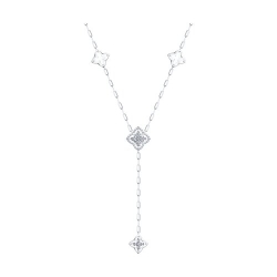 Colier din argint  cu pietre Cubic Zirconia Incolor