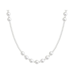 Colier din argint  cu pietre Perla Imit.