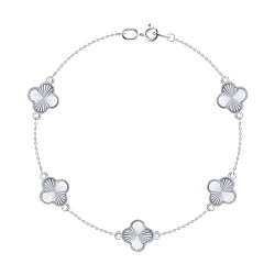 Браслет из белого золота без камней