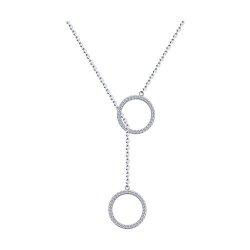 Colier din argint  cu pietre Cubic Zirconia Incolor