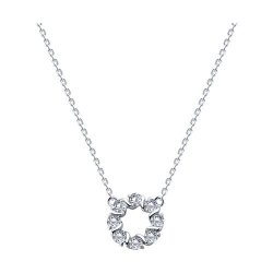 Colier din argint  cu pietre Cubic Zirconia Incolor