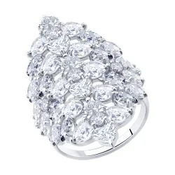 Inel din argint cu Cubic Zirconia Incolor