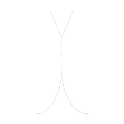 Колье из серебра без камней