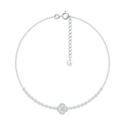 Brățară din aur alb cu pietre Diamant