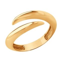 Кольцо из красного золота без камней