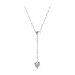 Colier din argint  cu pietre Cubic Zirconia Incolor