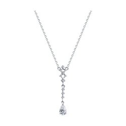Colier din argint  cu pietre Cubic Zirconia Incolor